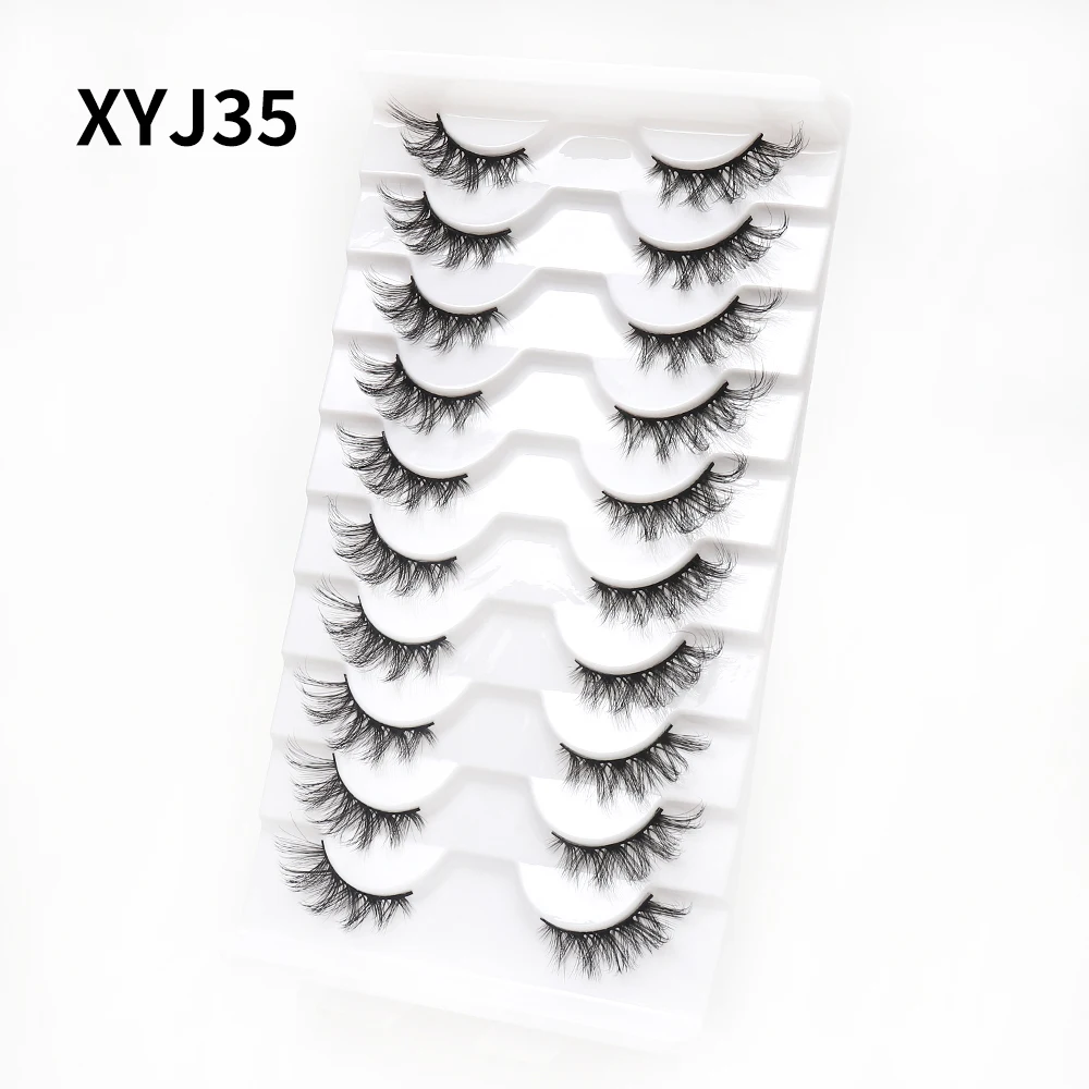 Eyelash Extension - New 10 Pairs half Natural False