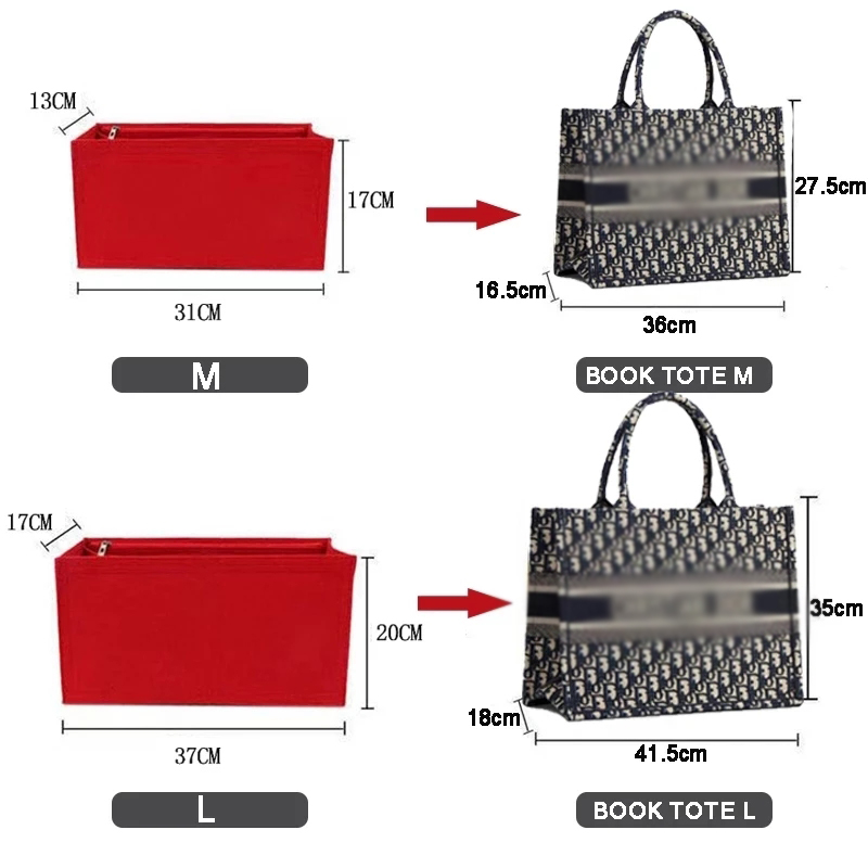 Felt Cloth Insert Bag Fits BOO - Ysl Beauty Makeup Bag ulasan dan harga