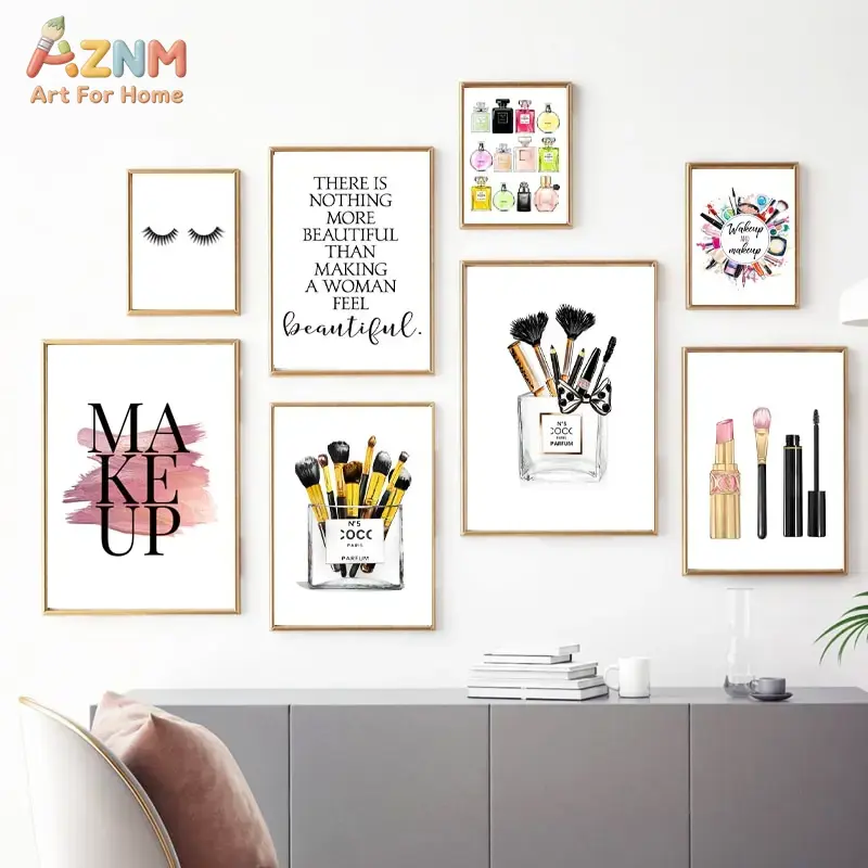 AZNM Pink Fashion Makeup Canva - Makeup Is Beauty Quotes ulasan dan harga