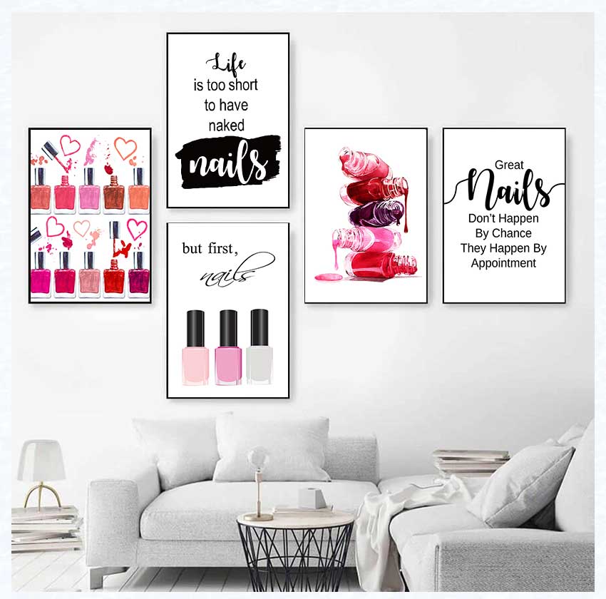 Art Posters and Prints Nail Te - Makeup Is Beauty Quotes ulasan dan harga