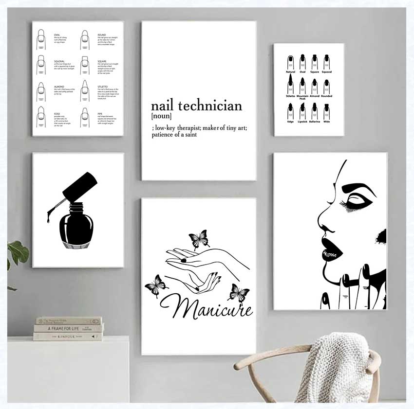Art Posters and Prints Nail Te - Makeup Is Beauty Quotes ulasan dan harga
