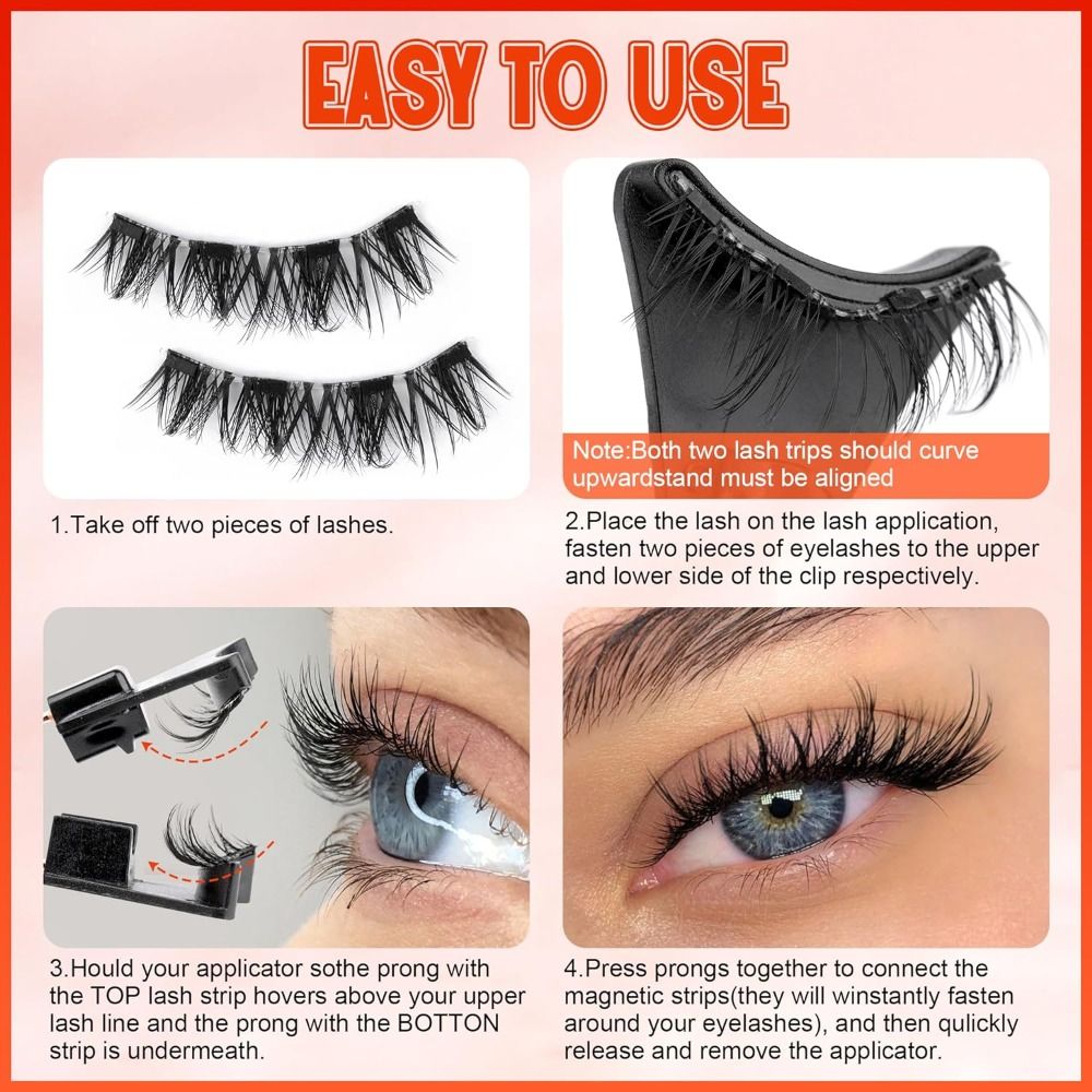 No Glue Magnetic Eyelashes Eye - Eyelash Extension ulasan dan harga