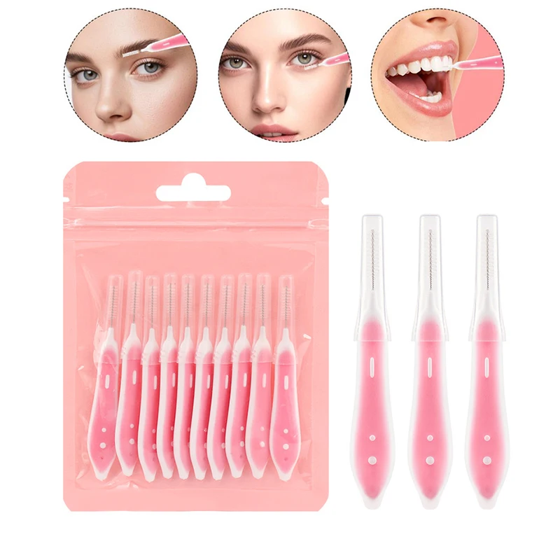 10 Pcs Eyebrow Brushes Mini Br - Eyelash Extension ulasan dan harga