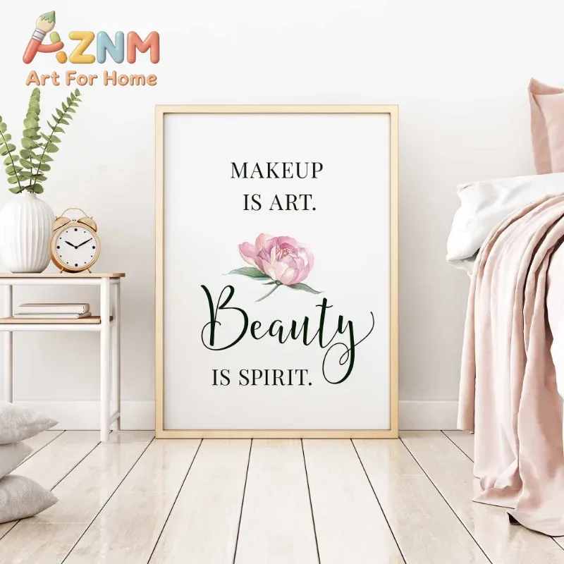 Makeup Quotes Poster Eyelash E - Makeup Is Beauty Quotes ulasan dan harga