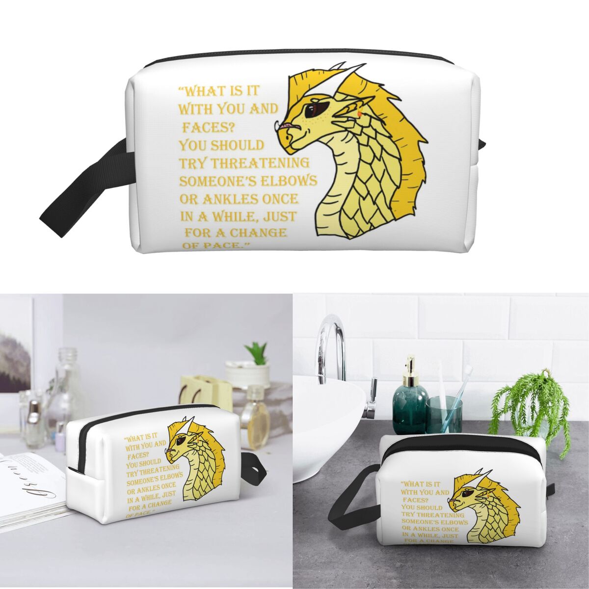 Qibli Quote Makeup Bag Cosmeti - Makeup Is Beauty Quotes ulasan dan harga