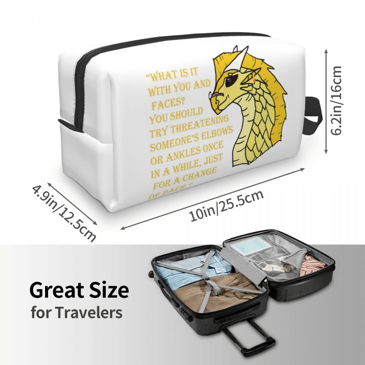 Qibli Quote Makeup Bag Cosmeti - Makeup Is Beauty Quotes ulasan dan harga