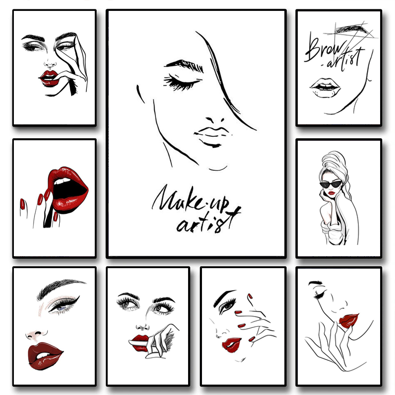 Fashion Makeup Poster Sexy Bea - Makeup Is Beauty Quotes ulasan dan harga