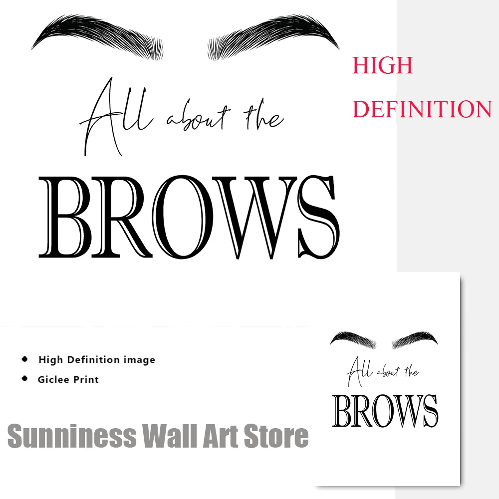 Fashion MakeUp Canvas Painting - Makeup Is Beauty Quotes ulasan dan harga