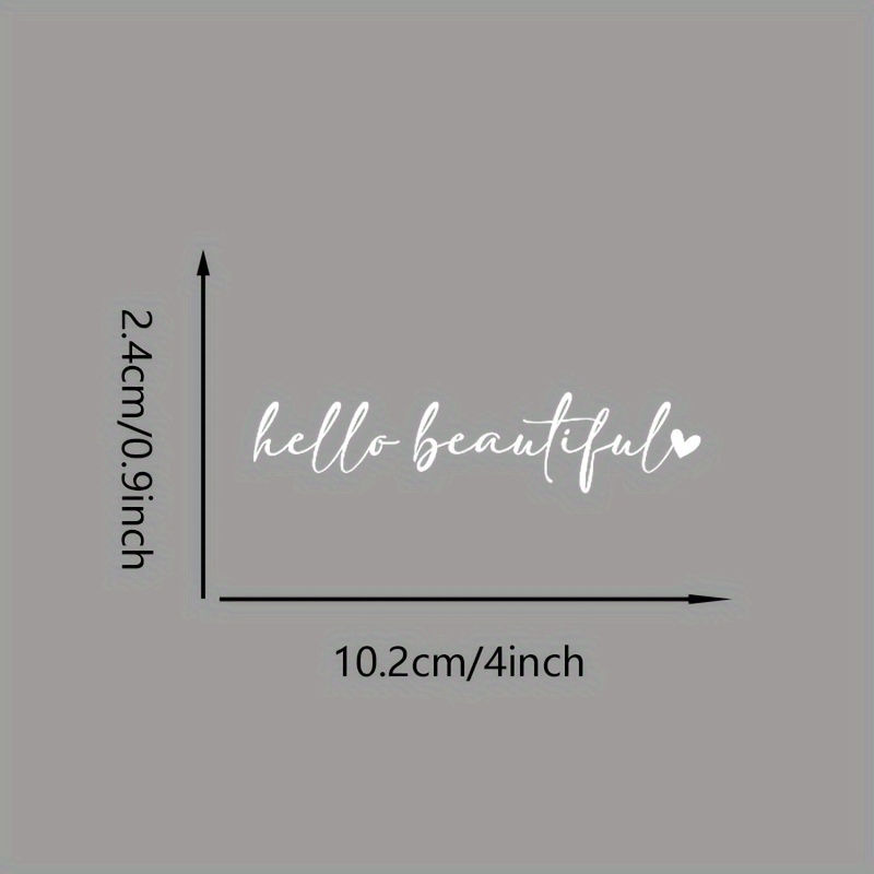 Beauty Quote Sticker Set 2PCS  - Makeup Is Beauty Quotes ulasan dan harga